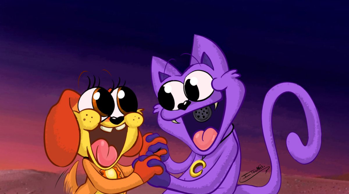 mii_tza's tweet image. I drew this last night :þ

#PoppyChapter3 #SmilingCritters #DogDay #CatNap