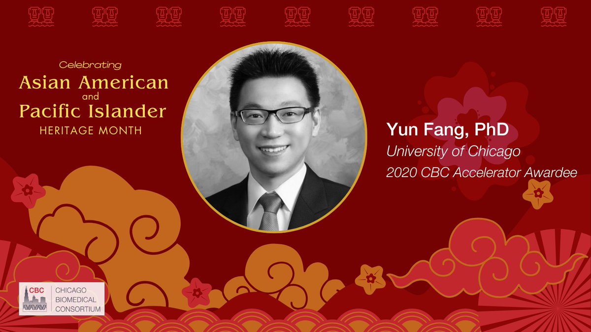 In honor of #AAPIHeritageMonth we’re celebrating #CBCAwardee Dr. Yun Fang of @UChicago. He's the recipient of CBC’s  2020 Accelerator Award to develop a revolutionary therapeutic for #HeartDisease, #stroke, and #dialysis access. 

#Nanomedicine #ChiBiotech #ChicagoBiotech