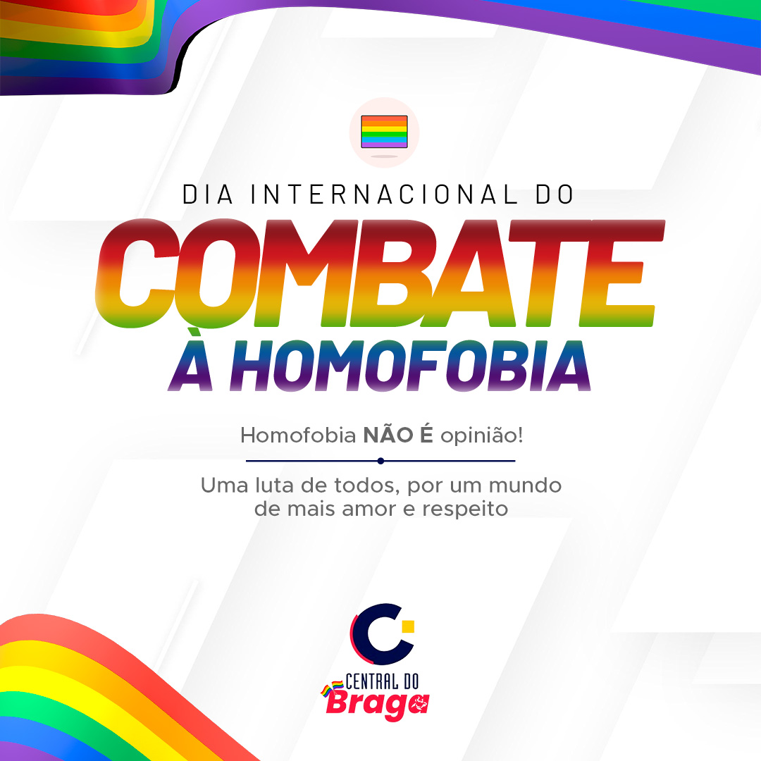O futebol é para todos, o amor e respeito nos tornam maiores. 17 de Maio, Dia Internacional do combate à homofobia.