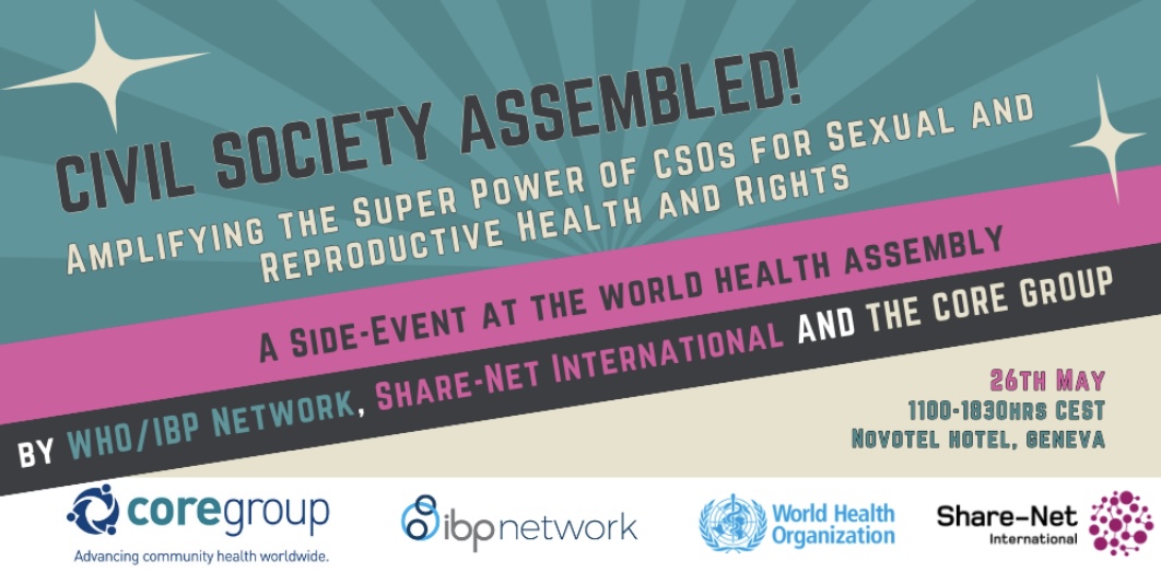 🌟 Join us in Geneva on May 26, 2024, for a transformative side event at the World Health Assembly with WHO/IBP Network, & Share-Net International. Elevate CSOs in SRH, connect & build alliances! 🗓️ May 26 📍 Hotel Novotel Genève 🚨 Register by May 20: share-eu1.hsforms.com/1GviBAteFTE2_L…