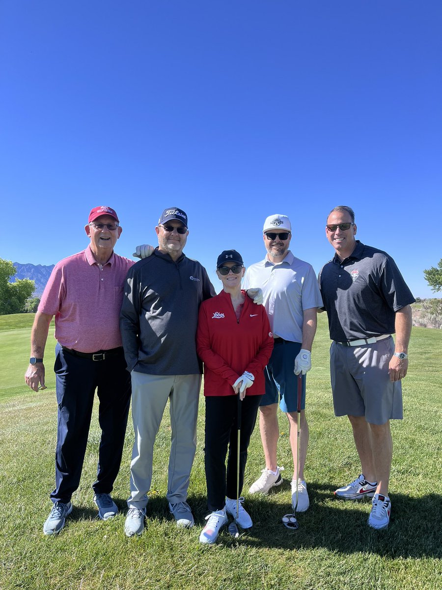 Great to catch up with our title sponsor out on the course! @NewMexicoMutual #GoLobos