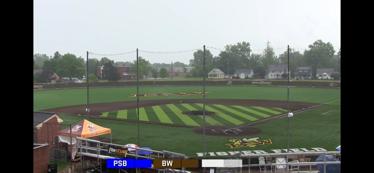 Funny how the <a href="/NCAADIII/">NCAA Division III</a> has enough sense to delay games for this weather but just a week ago the <a href="/OHAthleticConf/">Ohio Athletic Conference</a> thought it was best to risk athlete injuries by playing in the same or worse conditions. #DoBetter