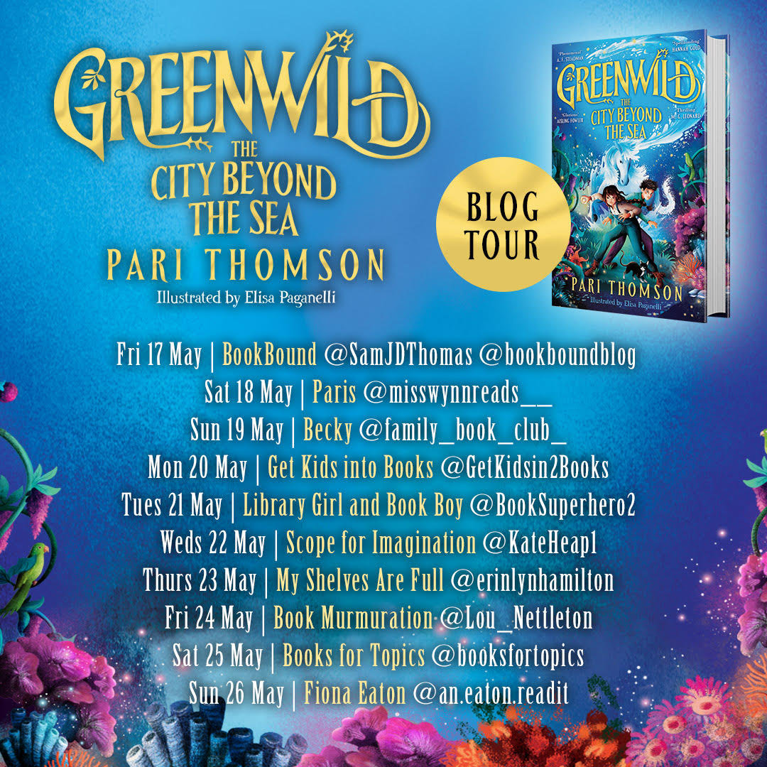 It is such an honour to be kicking off the blog tour for #GreenwildTheCityBeyondTheSea by @PariThomson @MacmillanKidsUK today 'Pari Thomson has absolutely smashed it where writing the ultimate reading for pleasure title for children is concerned' : samjdthomas.home.blog/2024/05/17/gre…