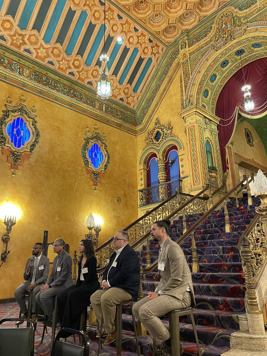 Started the day at the beautiful @akroncivic for a panel discussion on economic development and the polymer industry in @AkronOH. @uakron @WeAreSmithers @GrtAkronChamber @downtownakron @LeadershipOH