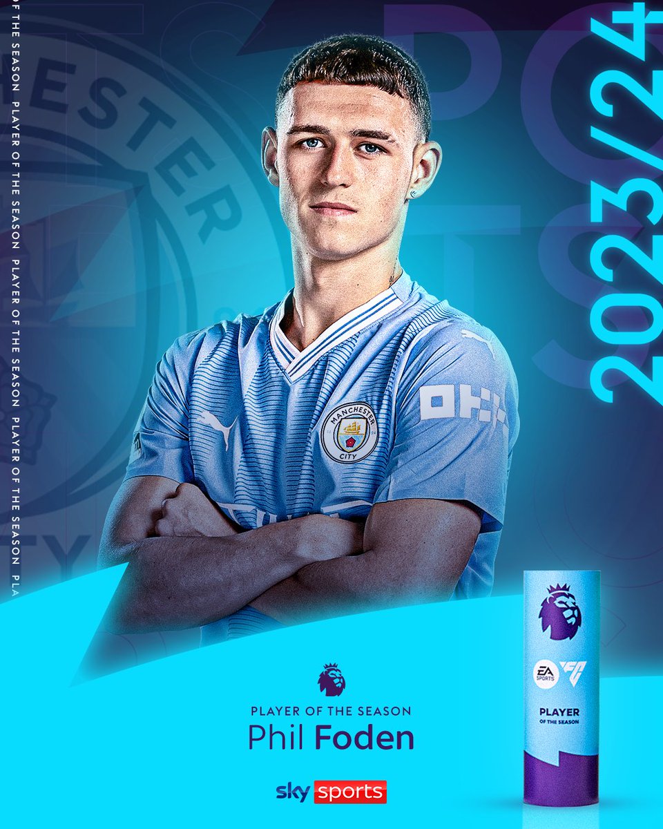 BREAKING: Phil Foden is your Premier League Player of the Season! 🏆✨