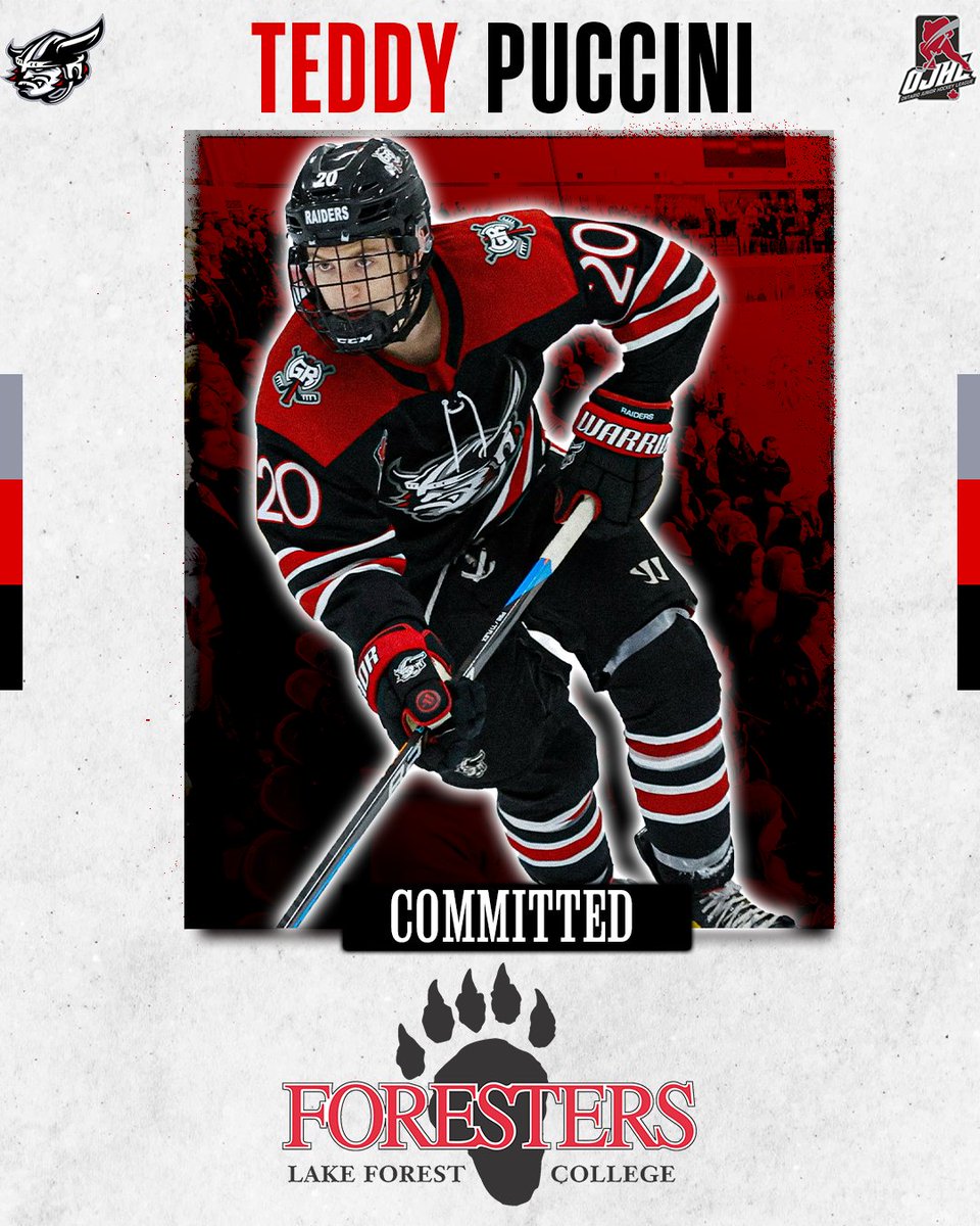 PUCCINI 🤝 LAKE FOREST COLLEGE

We are pleased to announce Teddy Puccini's commitment to NCAA DIII <a href="/lfcmhockey/">LFC Men's Hockey</a> for the 2024-25 season and beyond! ✍️

Congratulations, Teddy! Raider Nation will be rooting for you! 👏

#ThisIsOurTown