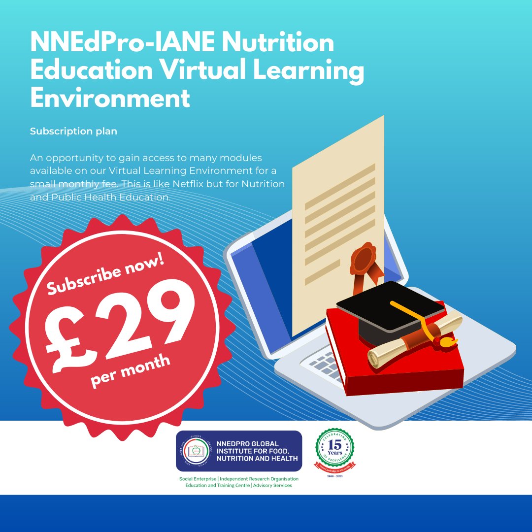 Take your knowledge to the next level with NNEdPro's Virtual Learning Environment! 💻📚 Subscribe now to our monthly plan and gain access to expert-led courses on nutrition, health, and more. Join the community of lifelong learners today! Learn more: bit.ly/vle-monthly-pl…
