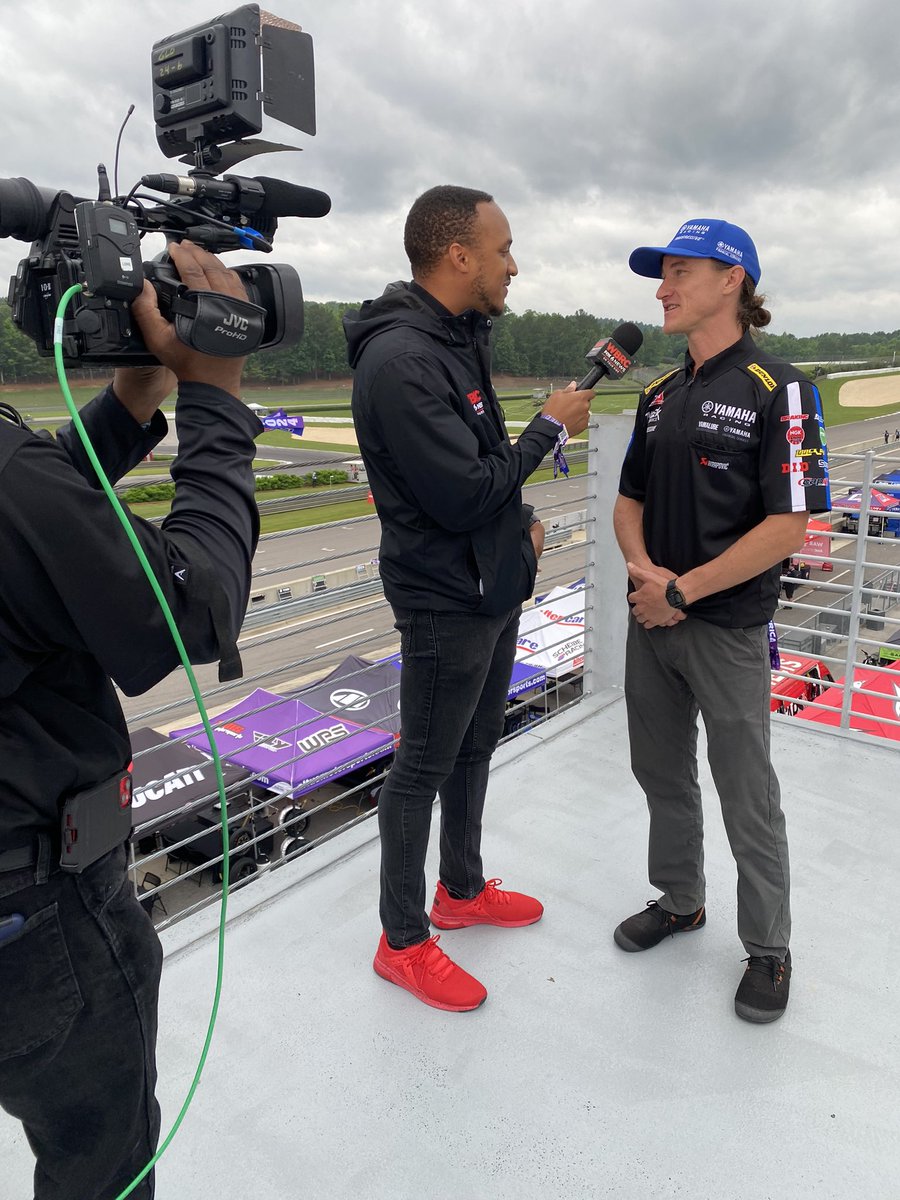 I can always count on @jakegagne for a last-minute TV interview. @BarberMotorPark.