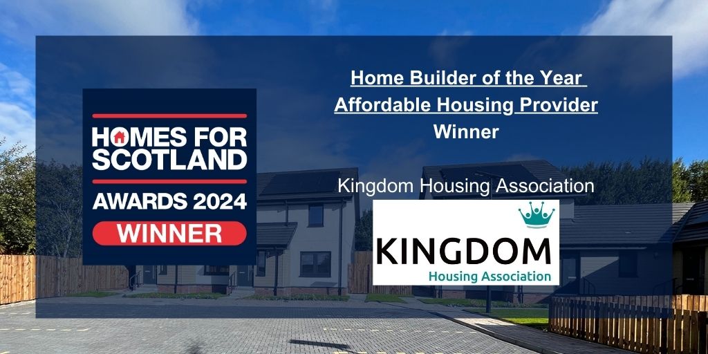 Our Home Builder of the Year - Affordable Housing Provider is @kingdom_ha! #deliveringmore