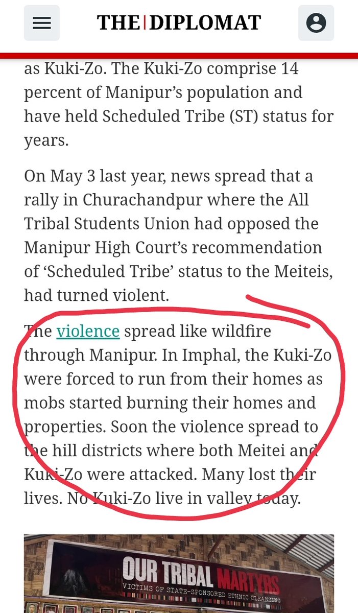 Upon whose story is ur report based? Why such a big lie? You've done a damage to our meitei samaj. 4m where did u learn this low trick to defame a particular community? Who told u that meiteis burnt their houses on 3rd May? Don't mislead people. x.com/nikita_jain15/…