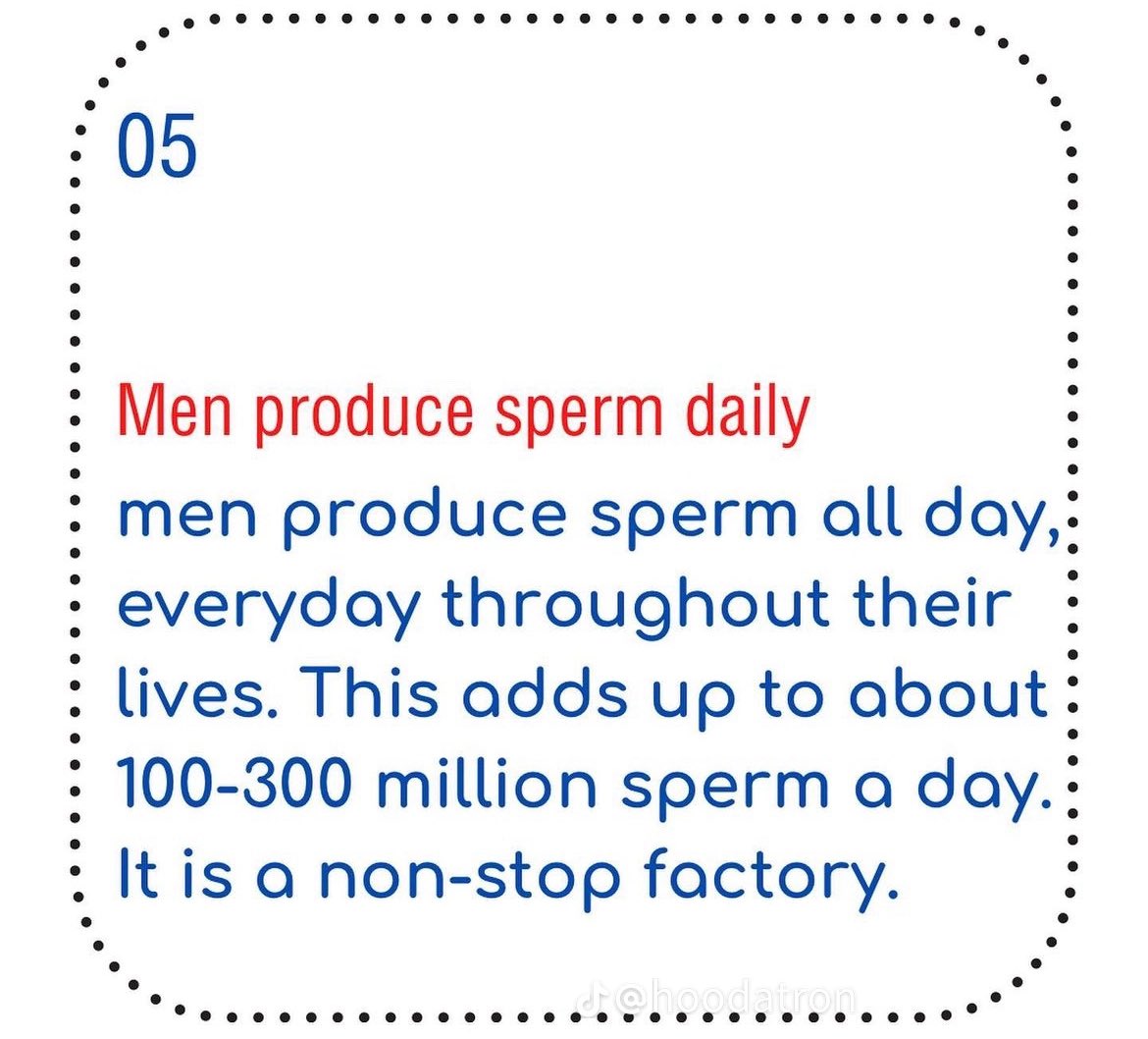 8 facts about semen no. 5