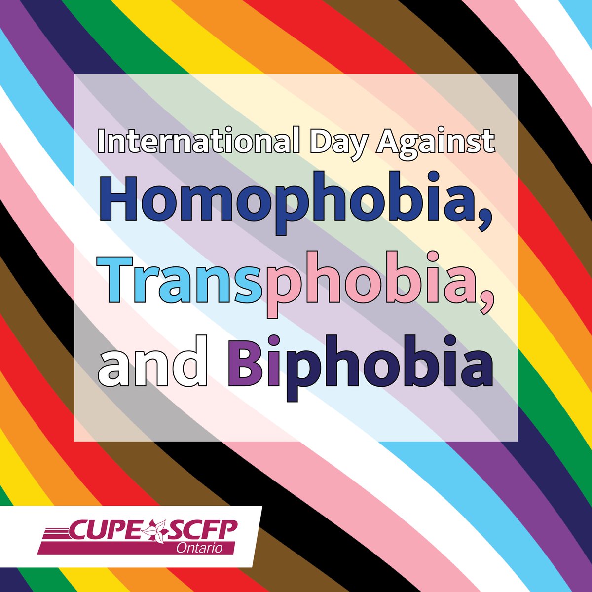 This year’s International Day Against Homophobia, Transphobia, and Biphobia on May 17 falls at the end of the National Rainbow Week of Action, organized by Momentum Canada. 🏳️‍🌈✊🏾 As allies of 2SLGBTQIA+ groups and individuals, we understand that when one group is targeted, we are