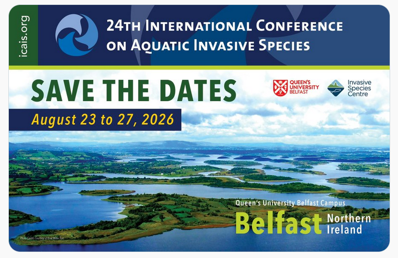 Going back home! Ana Cristina and Chiara thank #ICAIS2024 organizers and all researchers for the inspiring presentations and fruitful discussions on aquatic #InvasiveAlienSpecies🦞🐟🐡🌱, and are looking forward to meeting you again at #ICAIS2026 in 🇮🇪Belfast🇮🇪👋👋‼️