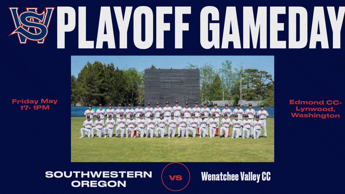 Gameday! Lakers start the 2024 playoffs today in a one game playoff with Wenatchee Valley CC. The game will start at 1 pm at Edmonds CC.