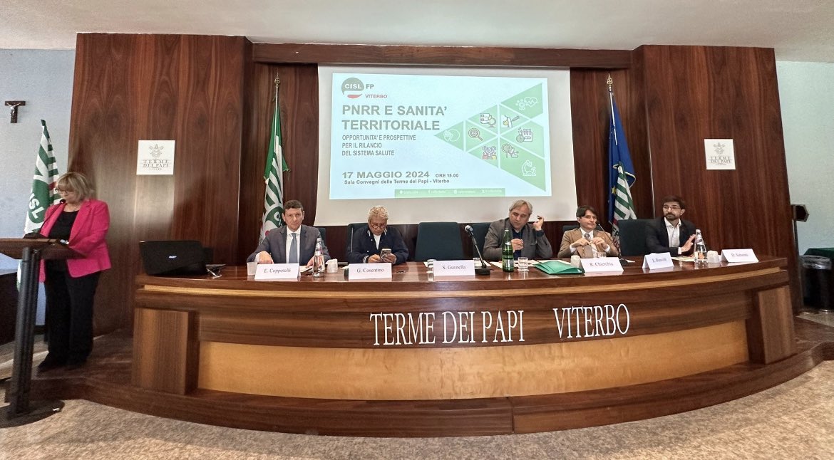Cisl_Lazio's tweet photo. PNRR e Sanità opportunità e prospettive per il rilancio della salute.
A Viterbo con tante Amiche ed Amici della Fp Cisl.
Coppotelli: con il dialogo ed il confronto con il Presidente Francesco Rocca e la sua Giunta 10.000 nuove assunzioni in Sanità. Oltre 700 in questo territorio. https://t.co/LVT1ehUUC8