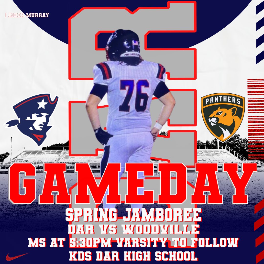 DARpatsFB's tweet photo. 🏈GAMEDAY🏈
⏰MS 5:30PM, Varsity to follow
📍KDS DAR High School 
💰 $5 pay at the gate, or S2Pass https://t.co/1DbnRlRFms