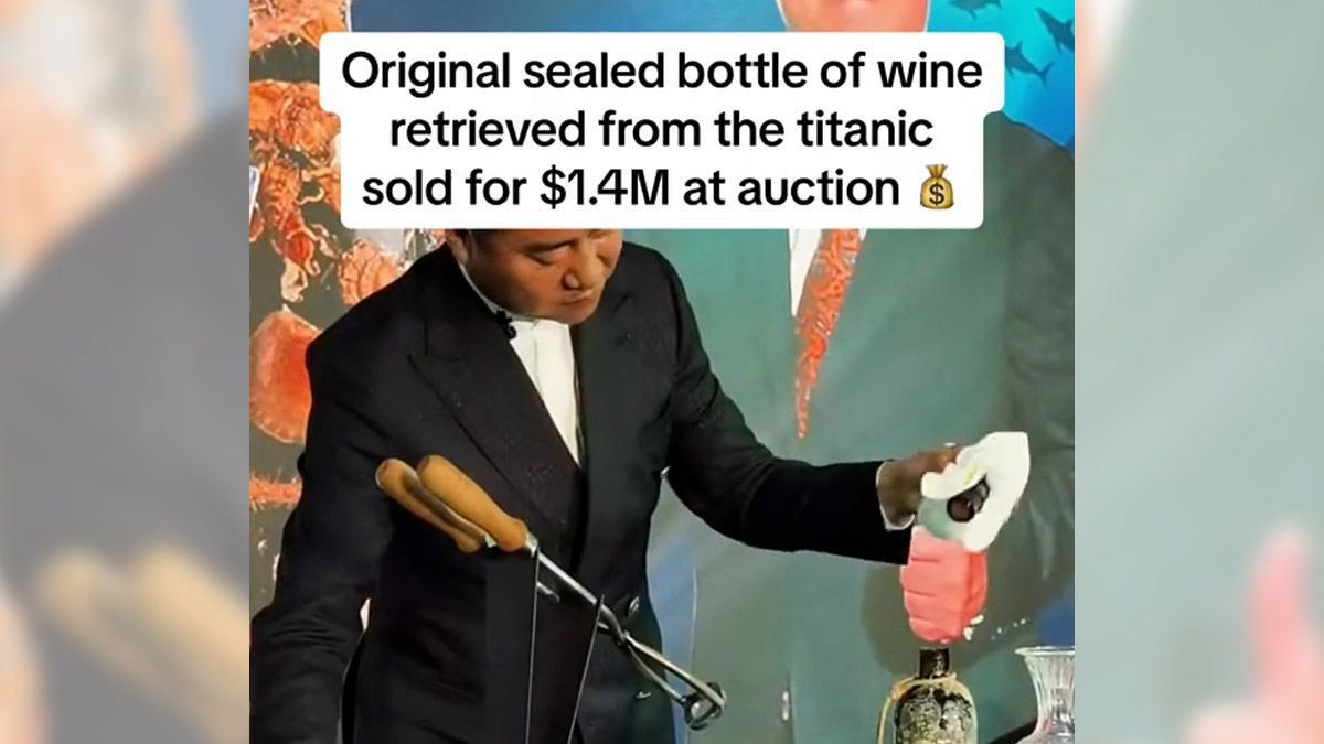 Fact Check: Video Purportedly Shows Wine Retrieved from Titanic Sold for $1.4 Million at Auction. Here's the Truth - msn.com/en-us/travel/n… #wine