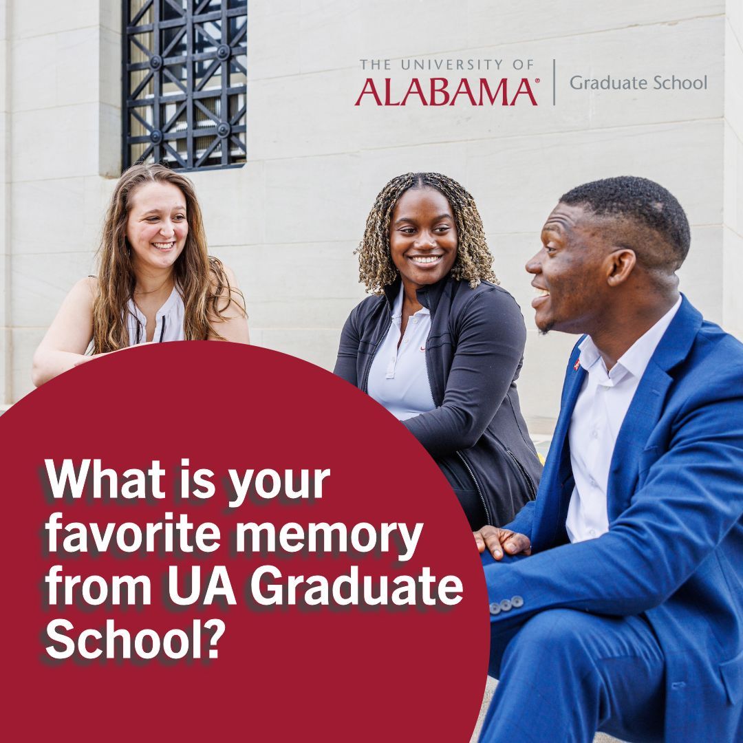 100 years of The University of Alabama Graduate School means 100 years of moments and memories between our students, faculty and staff – what’s your favorite memory of UA Grad School? #UAGraduateCentennial #WhereLegendsAreMade #UA #UniversityofAlabama #AlabamaGraduateSchool