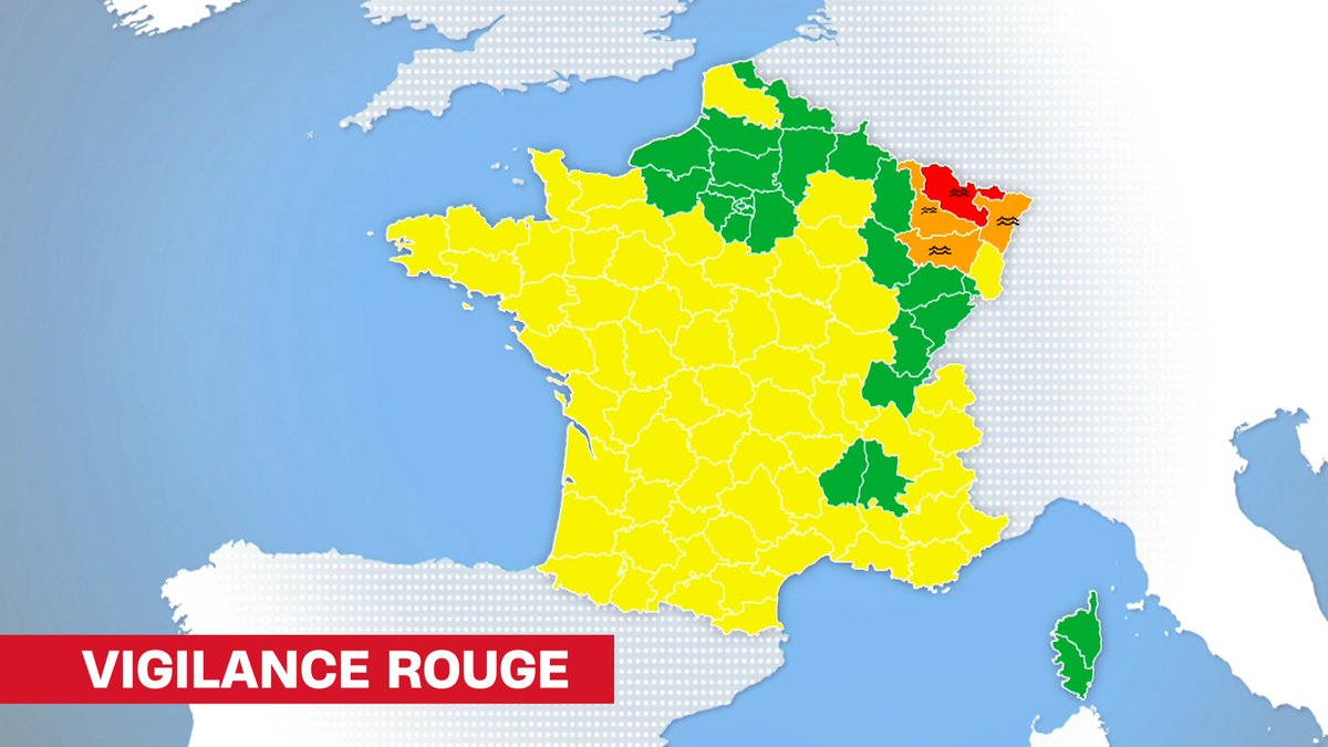 🔴 #VigilanceMétéo La Moselle est en vigilance rouge pour pluies et inondations. #Météo