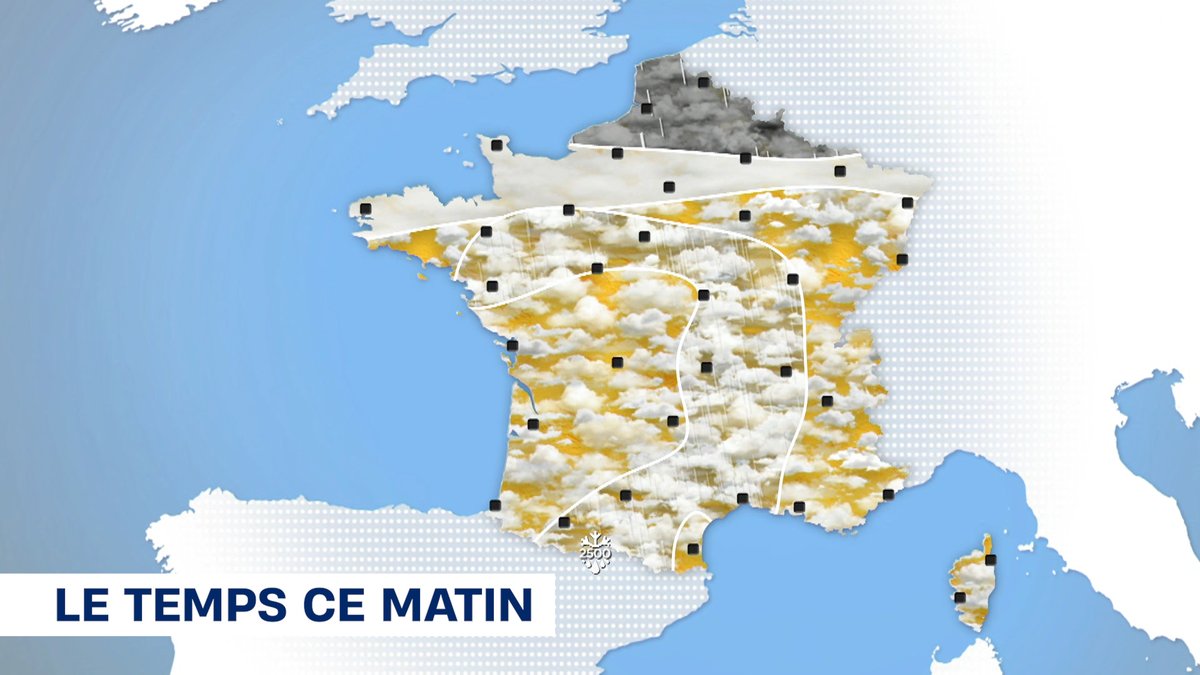 🌦️ #Météo Voici nos prévisions pour ce matin ➡ m6meteo.fr