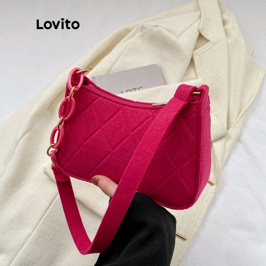 marixmp1's tweet photo. Dê uma olhada em Lovito Bolsa de Ombro Pequena com Corrente para Mulheres LNE09129 (Rosa Pink/Preto) por R$17,49. Compre na Shopee agora! https://t.co/DoYyJ9OqYA https://t.co/ZsZkiPewDs