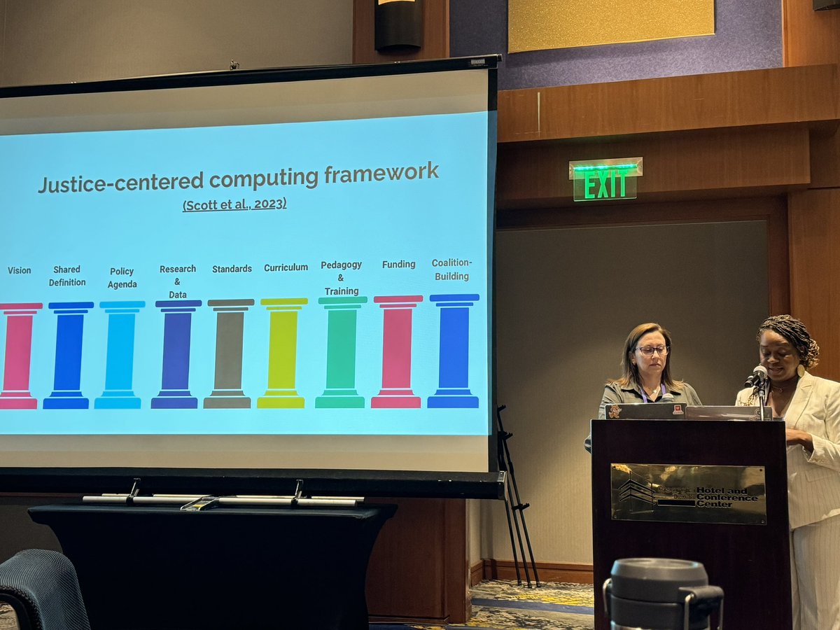 Great job Ayanna and Alexis on presenting this paper on our @_CodeCrew @CSforALL IACE NSF RPP at #RESPECT24