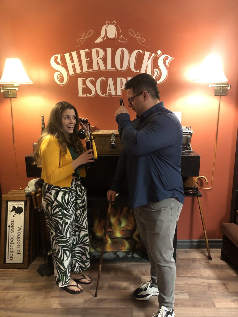 ❤️ Spice up your date night with a visit to Sherlock's Escapes! Our mystery-themed escape rooms at 298 Bagot St. are perfect for couples looking to add a bit of adventure to their evening.

#DateNight #SherlocksEscapes #EscapeRoomDate #KingstonLove #AdventureTogether