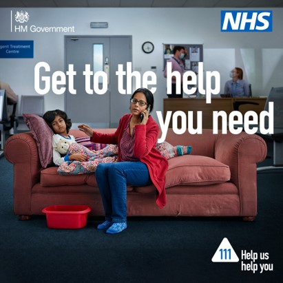 If you need urgent medical help for you or a loved one but you're not sure where to go please use 111. They'll make an assessment so you will be directed to the correct place to get the right medical help. 💻Online to NHS 111 at nhs.uk/111 📱 Use the NHS App