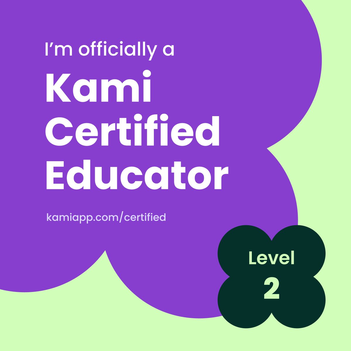 Hooray!🤩I’ve done Kami Certified Educator Level 1 & 2 @KamiApp
