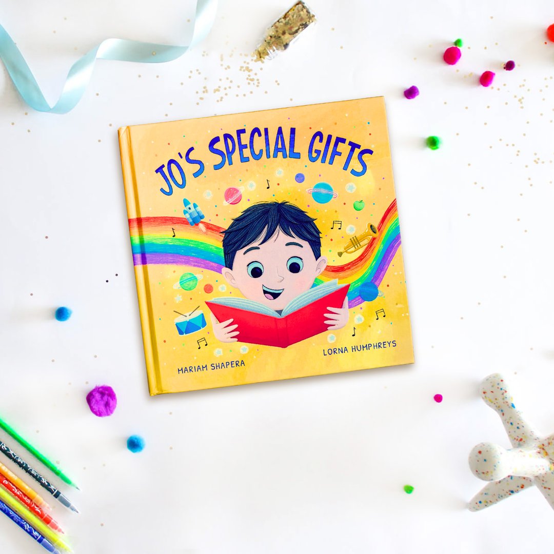 Find out what author Mariam Shapera hopes kids take away from Jo's Special Gifts: deborahkalbbooks.blogspot.com/2024/05/q-with… ... amongst families with non-autistic members, this book increases autism awareness and acceptance. ... #123ADeepBreathForMe #TCBRVirtualBookTour #wellbeing #anxiety