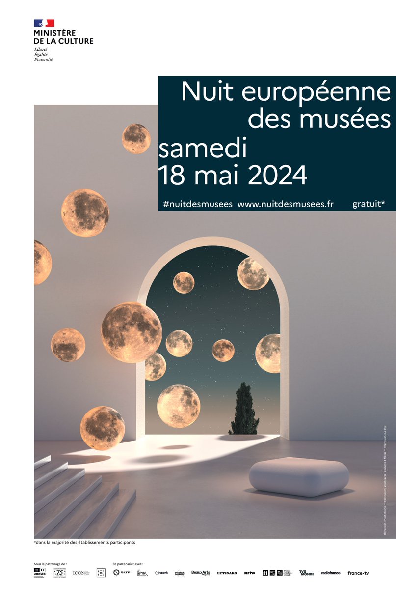 🎨🌛 #NuitdesMusées | Qui n’a jamais rêvé de passer une nuit dans un musée ? Grâce à la 20e édition de “la Nuit européenne des musées”, visitez gratuitement plus de 3 000 musées en France et en Europe. 🤝 Un partenariat @Francetele 👉 francetelevisions.fr/et-vous/notre-…