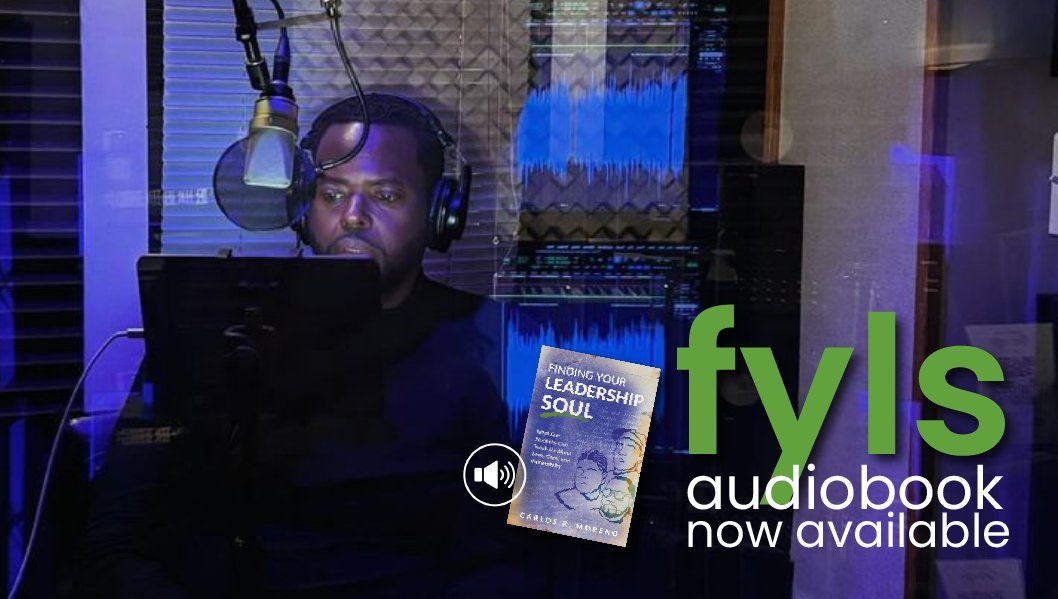 We've got news! After considerable demand - the audiobook version of Finding Your Leadership Soul - narrated by the author himself (@Carlos_Moreno06) is now available! (With forward by @chrisemdin!) Get your copy - via @audible_com - here: adbl.co/3QRI5vH