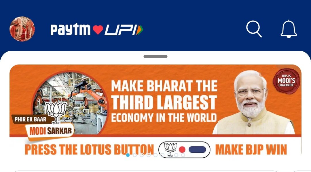 NonVegSecular's tweet image. 🚨 @Paytm hasn't stopped being a BJP agent yet. Even after getting reprimanded by the RBI, they're now campaigning for the #BJP and telling everyone to vote for them.

let's #BoycottPaytm

@RahulGandhi is a visionary leader once he said #Paytm means--PayToModi.