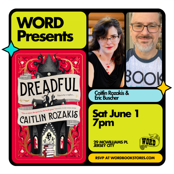 Join @CaitlinRozakis to discuss her sharp-witted, debut high fantasy farce DREADFUL at @wordbookstores in Jersey City! Caitlin will be in conversation with Eric Buscher. 📍: Word Bookshop, Jersey City, USA 🗓️ : Thursday 6th June, 7pm RSVP here: tinyurl.com/24bfct94