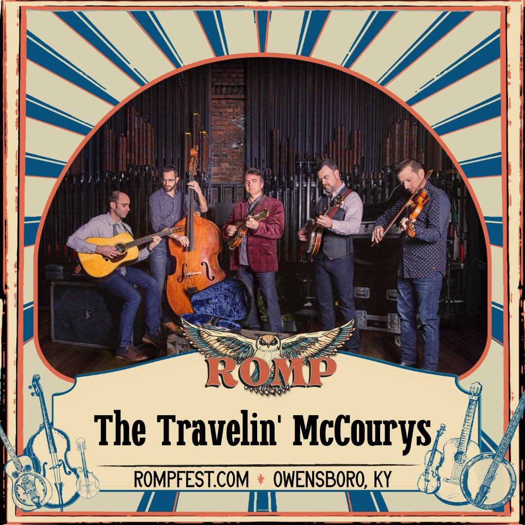 🎵Today's ROMP Artist Feature -The Travelin' McCourys Grateful Ball! Read more about this artist👉 loom.ly/1ZxdNKQ Get your tickets now to see them and the rest of the amazing lineup at ROMP 2024! @trvlnmccourys