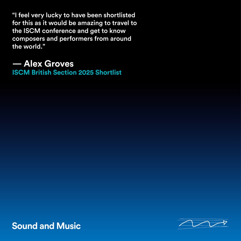 🌟 Congratulations to @alexgroves_ on being selected for the #ISCM British Section Shortlist! 🎵

His work blends classical instruments and live-processed electronics to create uncanny soundworlds which blur the line between acoustic and electronic.

🔗 bit.ly/ISCM25BritishS…