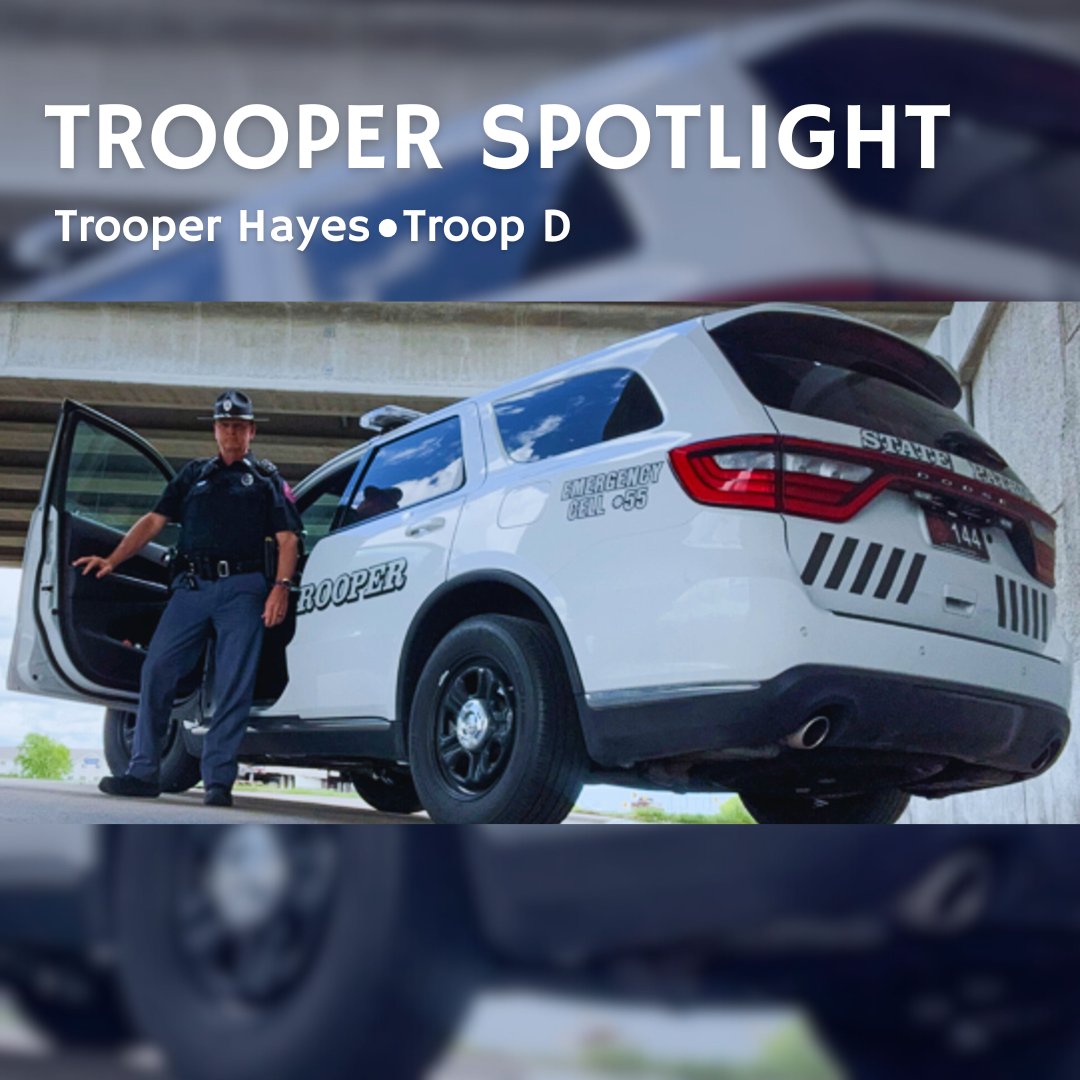 When asked what he liked most about his job, Trp. Hayes said "The diversity. Meeting people from all over the world... Most of all, providing service to people in a number of different ways. Law enforcement is one of the most challenging and rewarding professions out there!"