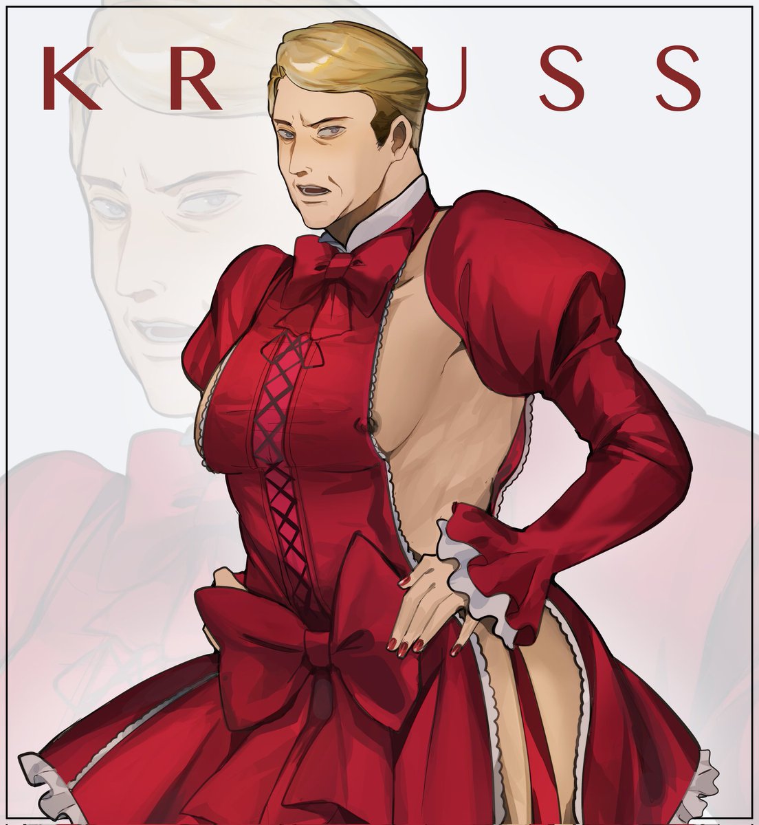#nezumivastream Sorry my hand slipped Krauss in Gaap clothes 😳😳👍 anyway tangent krauss is actually my type visually