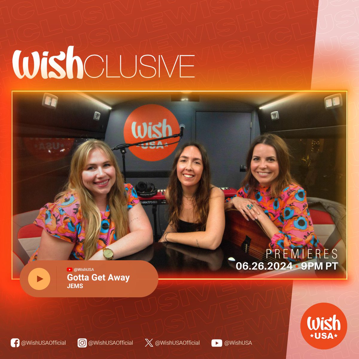 Escape with JEMS! 🌞✨ They bring 'Gotta Get Away' to life on the Wish USA Bus. Don't miss it! Catch the full Wishclusive premiere on our YouTube channel at YouTube.com/@WishUSA #WishBus #JEMS #GottaGetAway