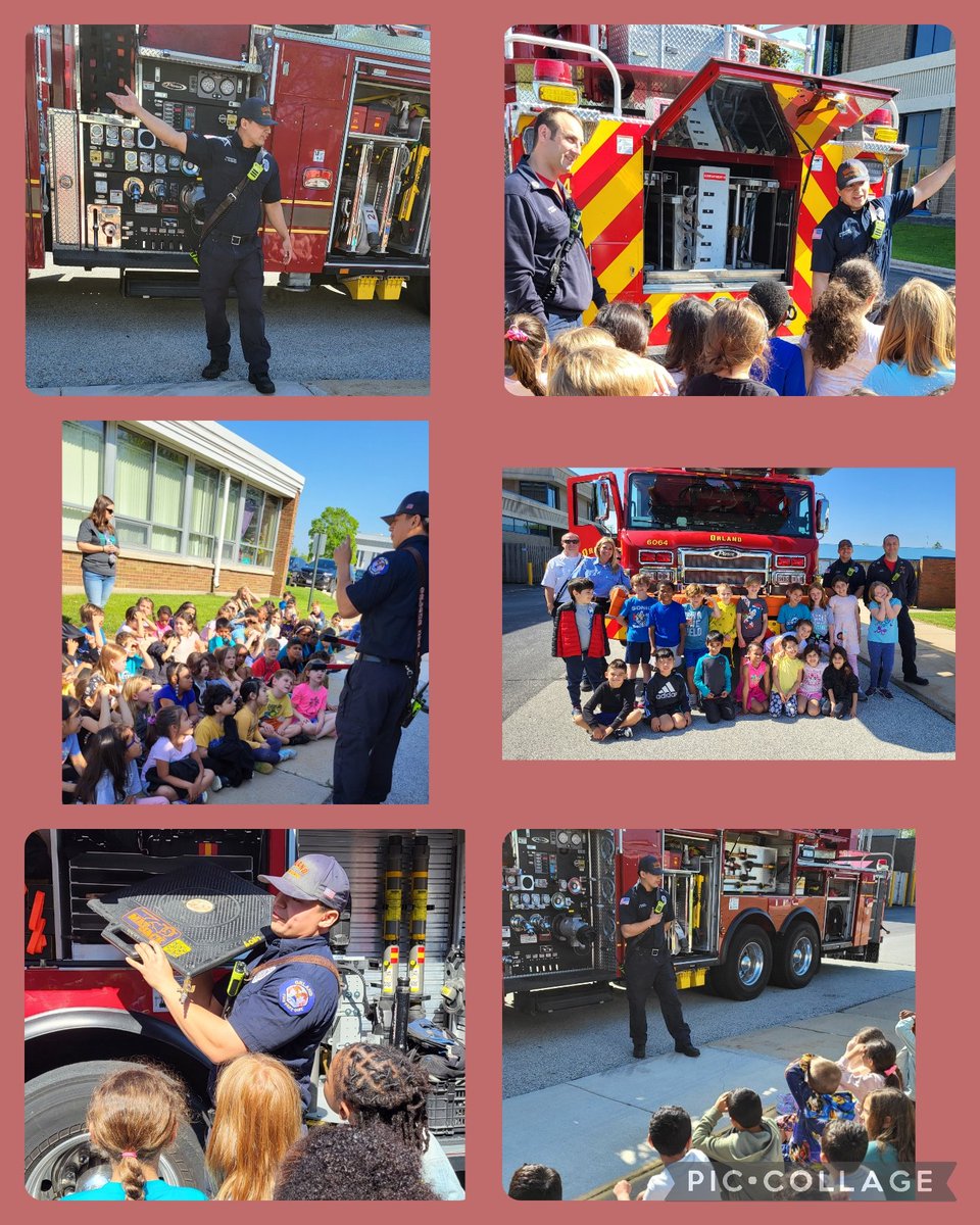 A big thank you to the Orland Park Fire Department for visiting our first grade students at Center today! #MakeASplash