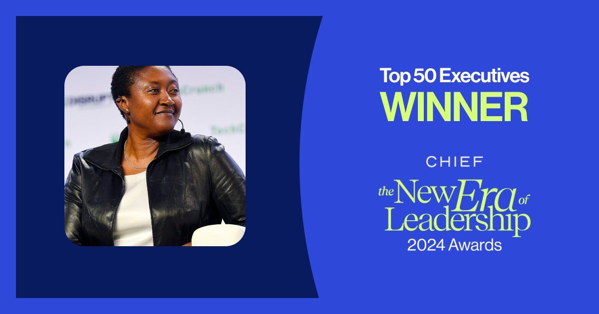 We're proud to announce that our CEO, @aicha2evans, is the winner of @JoinChiefNow's Leadership Award within the Innovation category. These awards recognize executive women shaping the future of business. We're a little biased but couldn't agree more. thenewera.chief.com/winners/Aicha-…