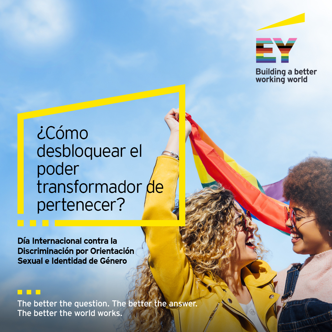 EY_Venezuela's tweet photo. El Día Internacional contra la Discriminación por Orientación Sexual e Identidad de Género nos recuerda que la inclusión y equidad se encuentra en diferentes niveles alrededor del mundo y es el primer paso para crear un entorno de trabajo inclusivo. 
#ProudToBelong #IDAHOT https://t.co/cDFoSEw05c