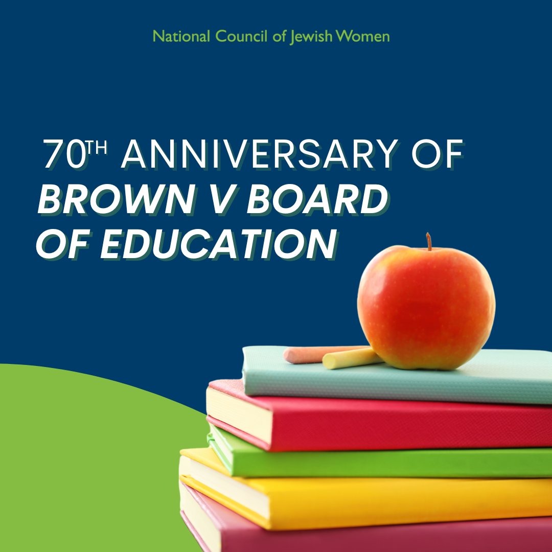 As we celebrate 70 years of Brown v. Board of Education, let's renew our commitment to the principles of equality and democracy. To help achieve full equality, Congress must act and pass the John Lewis Voting Rights Act now. Email your Members today! ncjw.org/act/action/pas…