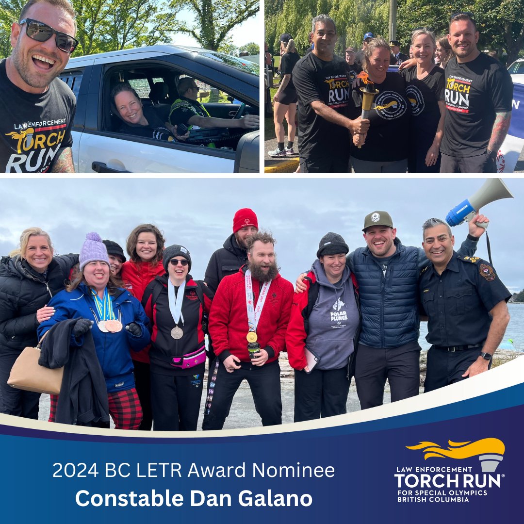 For over 6 years, @vicpdcanada Cst. Dan Galano has been a champion of the Vancouver Island Polar Plunge 🌊 & Greater Victoria Torch Run🏃‍♂️We're so grateful for his passion for empowering SOBC athletes and the impact he’s made for @sobcsociety 🙌 Read more: specialolympics.ca/british-columb…