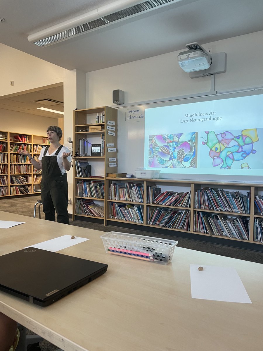 ⁦<a href="/ninajparr/">Nina Parr</a>⁩ leading PJ’s incredible pro-d learning! UDL in French, Mathology…and mindfulness art. ⁦<a href="/WestVanSchools/">WestVanSchools</a>⁩