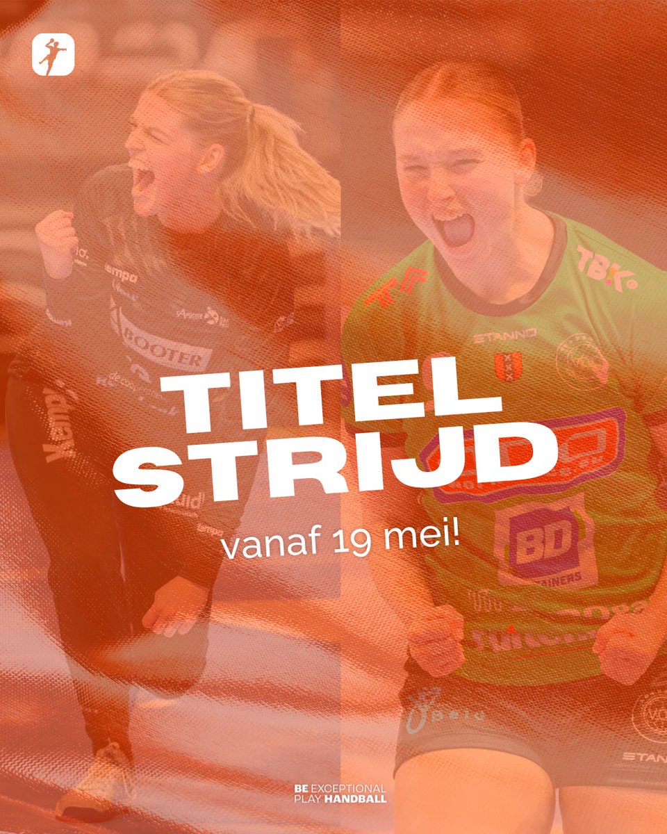 🏆 𝙏𝙄𝙏𝙀𝙇𝙎𝙏𝙍𝙄𝙅𝘿!

Dit weekend barst de strijd los om het landskampioenschap bij de dames! 👊🏻 De Best of Three wedstrijden worden 𝙡𝙞𝙫𝙚 𝙪𝙞𝙩𝙜𝙚𝙯𝙤𝙣𝙙𝙚𝙣 door de NOS 📺

🔗 Check het artikel om te zien waar je de duels kunt kijken: handbal.nl/blog/2024/05/1…