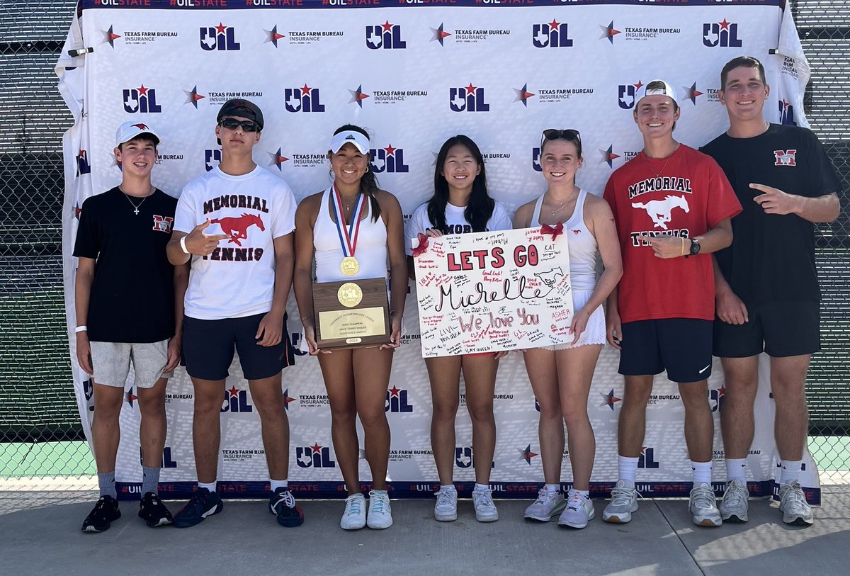 Congratulations to ⁦@MHShouston⁩’s Michelle Li! She is the ⁦@uiltexas⁩ 6A State Champion in Girls Singles! What a great achievement. #SBISDProud ⁦@MemorialTennis1⁩ ⁦@SBISD⁩ ⁦@HoustonChronHS⁩ ⁦@MHSMustangsBC⁩
