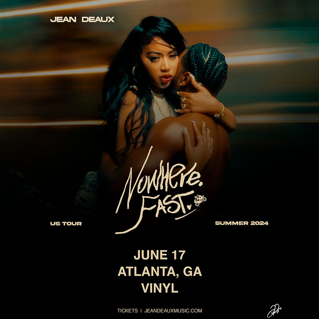 We are giving away 2 tickets to the Nowhere, Fast tour with Jean Deaux at Vinyl on June 17! 💨

Head over to our insta @centerstageatl for details on how to enter!

#livemusicatl #livemusic #vinylatl #theloftatl #centerstageatl #atlantaga #linkinbio #ticketmaster