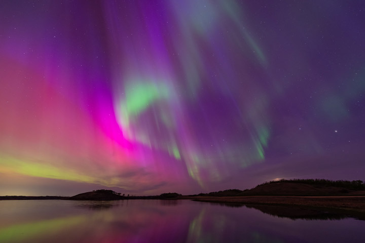 Did you see the aurora? 🤩 Citizen scientists with @NASA’s Aurorasaurus project, which tracks aurora sightings, took these photos on May 10-11, 2024 during a geomagnetic storm that @noaa reports is the most extreme since 2003. go.nasa.gov/4blgYBg