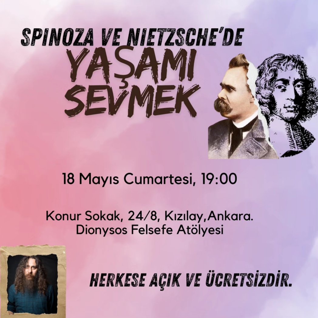 Yarın akşam Ankara'da, Dionysos'ta buluşalım. Herkese açıktır, bekleriz.